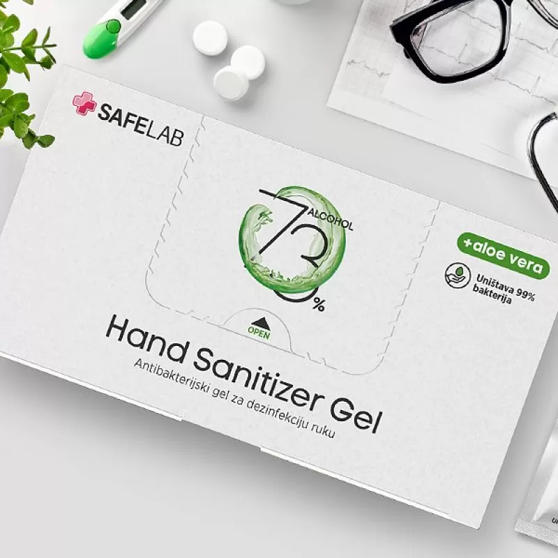 DEZ GEL MINI, antibakterijski gel za dezinfekciju ruku, 2.5 ml, beli