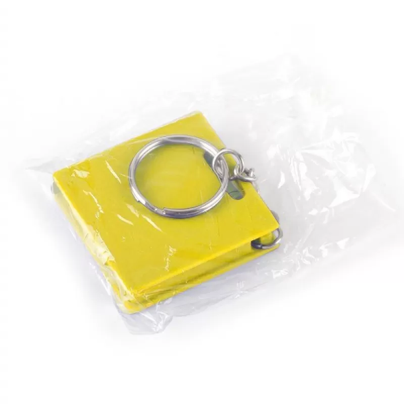 BRICK, plastični privezak za ključeve sa metrom, 1 m, žuti