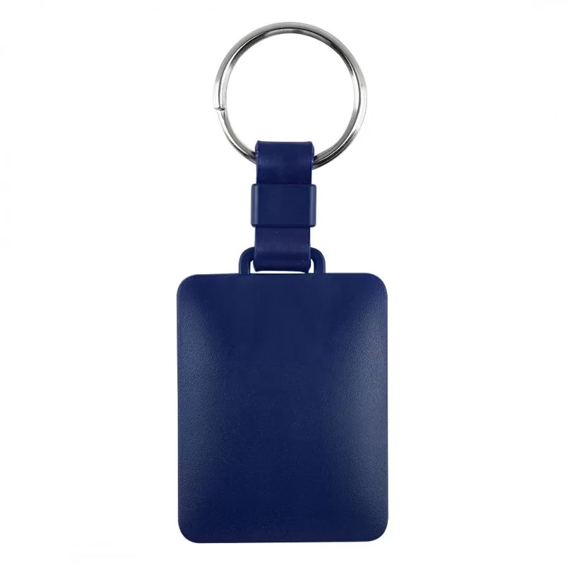 DOMINGO, plastični privezak za ključeve, plavi