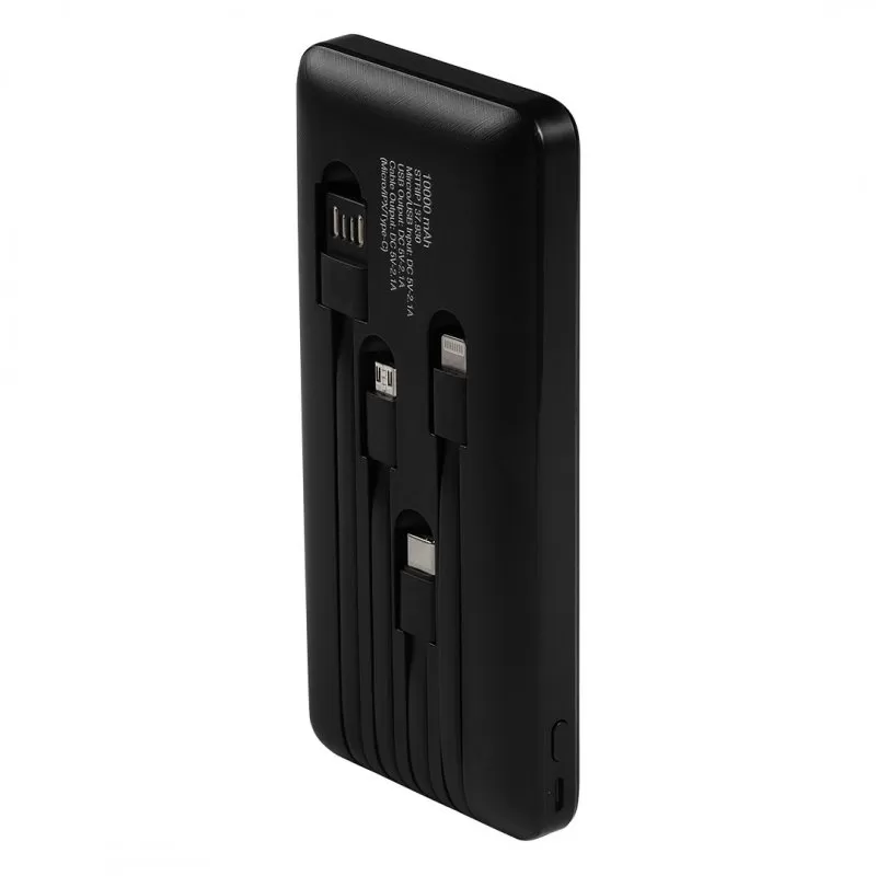 STRIP, pomoćna baterija za mobilne uređaje, 10000 mah, crna