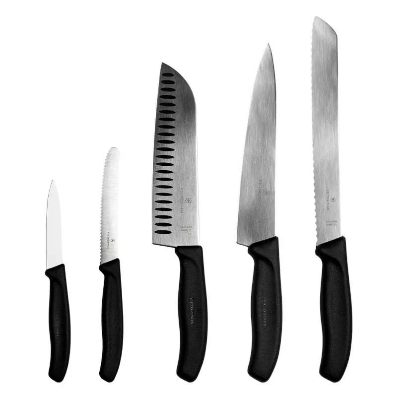 VICTORINOX SWISS CLASSIC, set noževa 5/1, crni