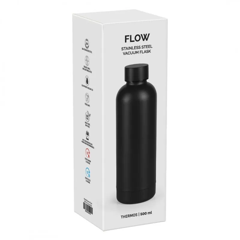 FLOW, termos, 500 ml, crni