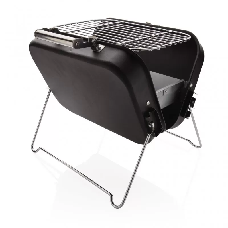 Portable deluxe barbecue in suitcase