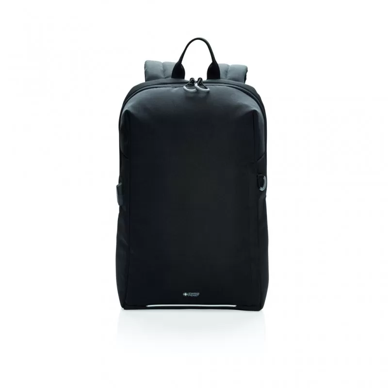 Swiss Peak RFID and USB laptop backpack PVC free