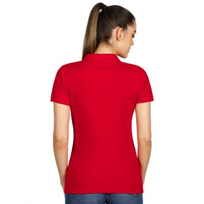 TOP GUN LADY, ženska pamučna polo majica, 210 g/m2, crvena