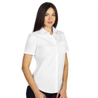 BUSINESS SSL WOMEN, ženska košulja kratkih rukava, bela