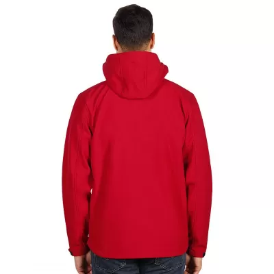 PROTECT MEN, softshell jakna sa skidajućom kapuljačom, crvena
