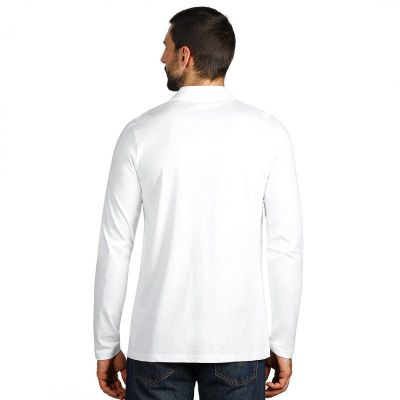 UNO LSL, pamučna polo majica dugih rukava, 180 g/m2, bela