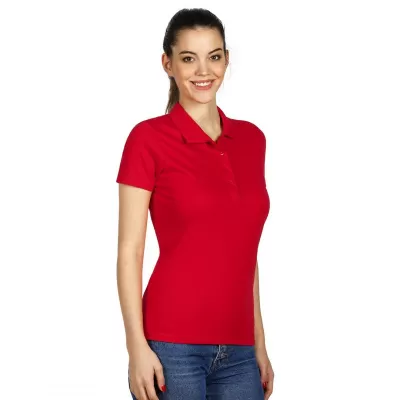 UNA, ženska pamučna polo majica, 180 g/m2, crvena