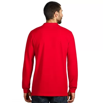 GATOR, pamučna polo majica dugih rukava, 200 g/m2, crvena