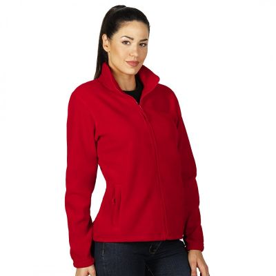 POLARIS LADY, ženska dukserica od brušenog polara, 280 g/m2, crvena