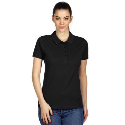 SUNNY, ženska pamučna polo majica, 180 g/m2, crna