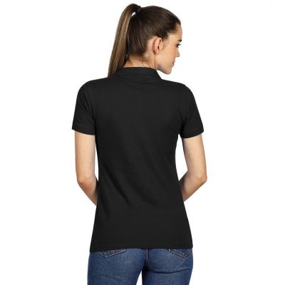 SUNNY, ženska pamučna polo majica, 180 g/m2, crna