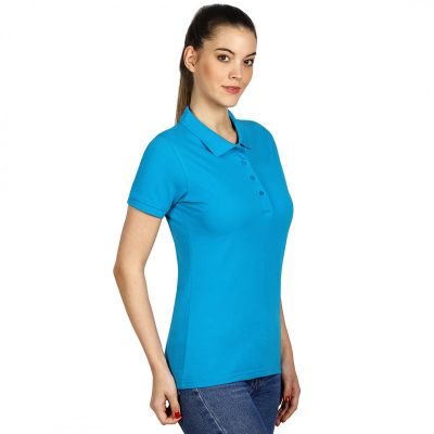 SUNNY, ženska pamučna polo majica, 180 g/m2, tirkizno plava
