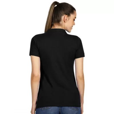 TOP GUN LADY, ženska pamučna polo majica, 210 g/m2, crna