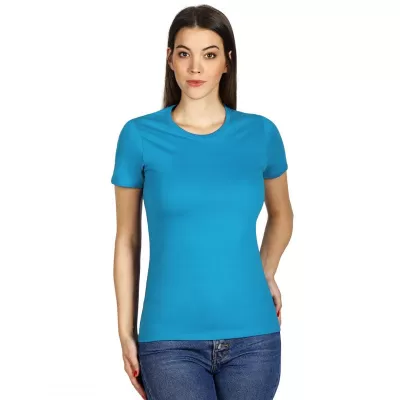 MASTER LADY, ženska pamučna majica, 150g/m2, tirkizno plava