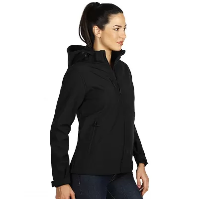 PROTECT WOMEN, ženska softshell jakna sa skidajućom kapuljačom crna