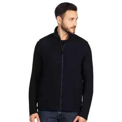 GLECHER VEST, prsluk od brušenog polara, 220 g/m2, plavi