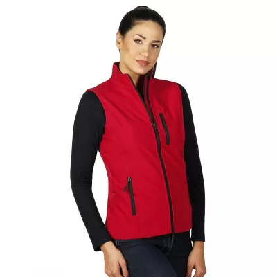 SKIPPER VEST WOMEN, ženski softšel prsluk, crveni