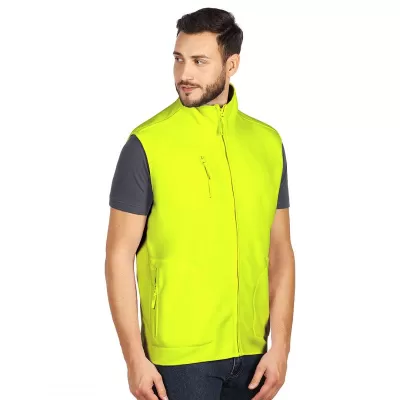 POLARIS VEST, prsluk od brušenog polara, 280 g/m2, neon žuti