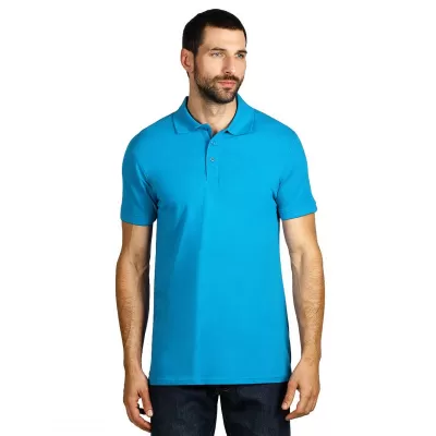 AZZURRO II, pamučna polo majica, 180 g/m2, tirkizno plava