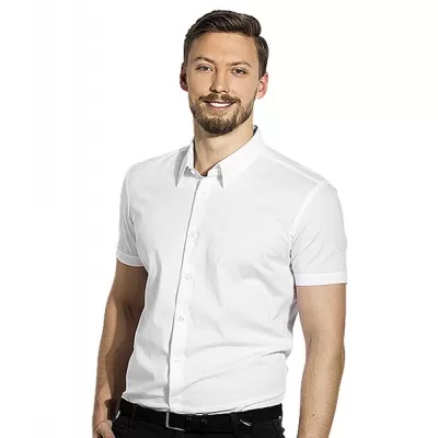 CLUB SSL MEN, muška košulja kratkih rukava, bela