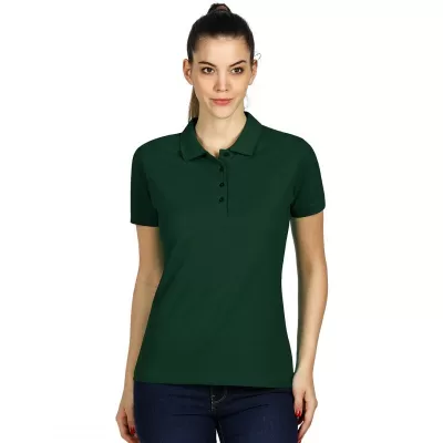 SUNNY, ženska pamučna polo majica, 180 g/m2, tamno zelena