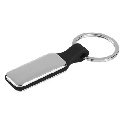 CORSO R, metalni privezak za ključeve, crni