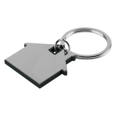 HUS, metalni privezak za ključeve, crni