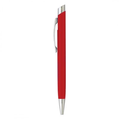 HARMONY SOFT, metalna hemijska olovka u metalnoj poklon tubi, crvena
