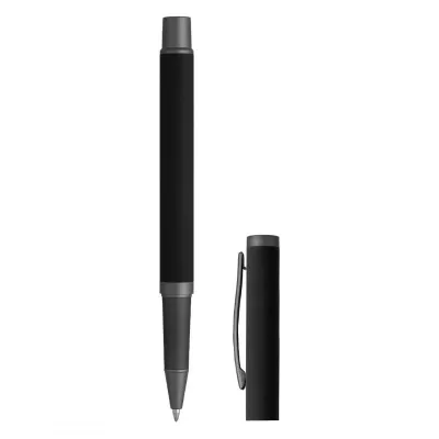 INK, metalna hemijska i roler olovka u setu, crna