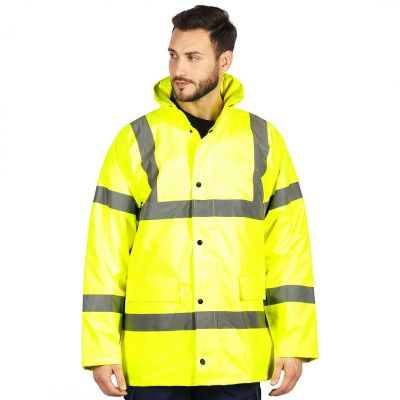 TRAFFIC, sigurnosna zimska jakna, neon žuta