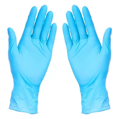 NITRILE GLOVES, nitrilne jednokratne rukavice, svetlo plave