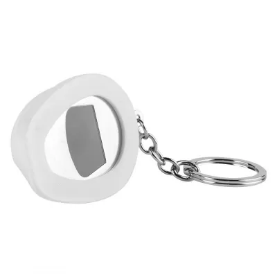COP, plastični privezak za ključeve sa funkcijom otvarača, beli