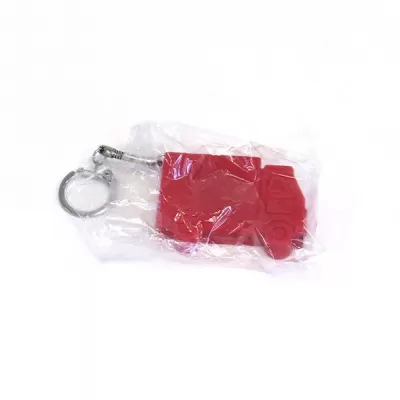 HUGO, plastični privezak za ključeve sa metrom, 1 m, crveni