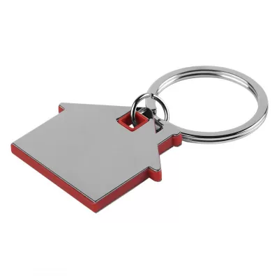 HUS, metalni privezak za ključeve, crveni