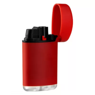 NOBI SOFT, plastični elektronski upaljač sa turbo plamenom, crveni