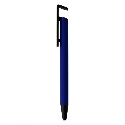 HALTER METAL, metalna hemijska olovka sa držačem za mobilni telefon, rojal plava