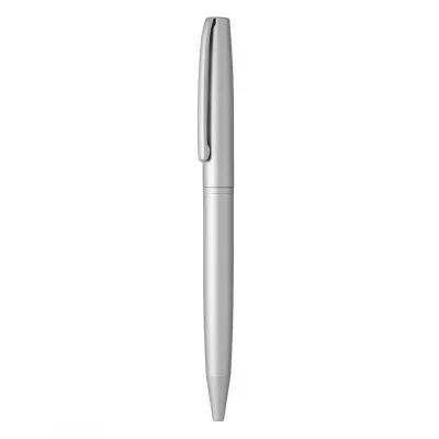 ZETA, metalna hemijska olovka sa papirnom navlakom, srebrna
