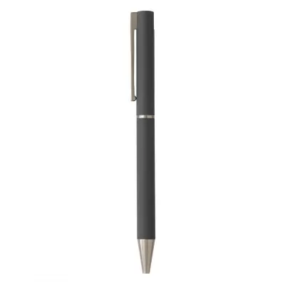 VEGA, metalna hemijska olovka sa papirnom navlakom, tamno siva
