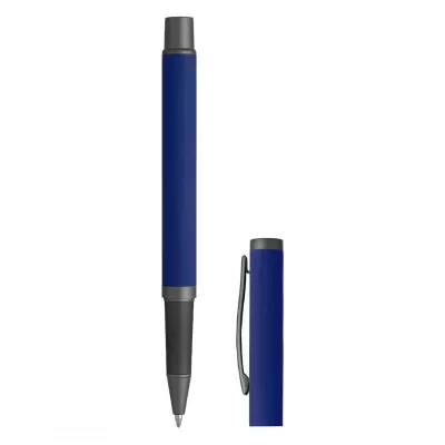 INK, metalna hemijska i roler olovka u setu, plava