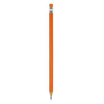 PIGMENT, drvena olovka hb sa gumicom, narandžasta