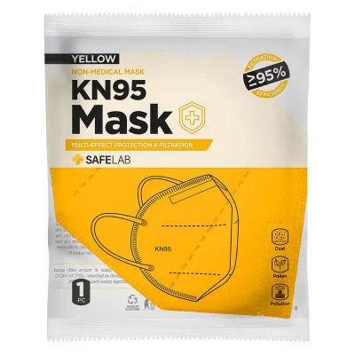 KN95, maska, žuta