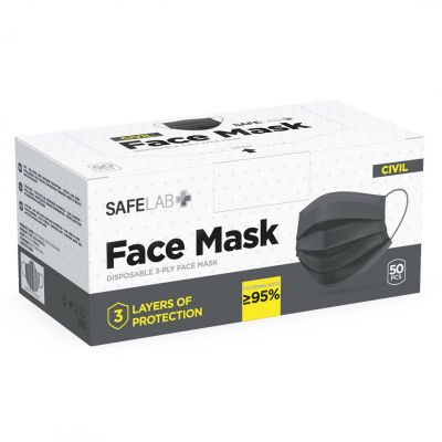 DFM 50, maska za jednokratnu upotrebu, tamno siva