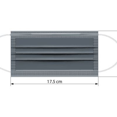 DFM 10, zaštitna maska za jednokratnu upotrebu, tamno siva