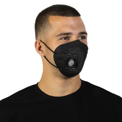 KN95 VENT, maska sa ventilom, crna