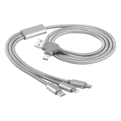 FLET 6IN1, usb kabl za punjenje 6 u 1, sivi