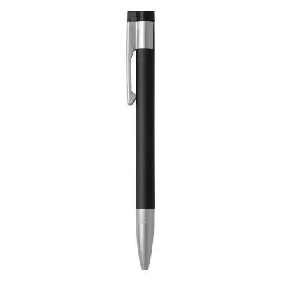 PLEXO, metalna hemijska olovka i usb flash memorija, crni, 8GB
