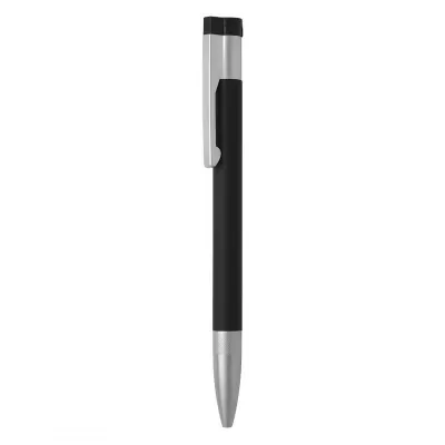 PLEXO, metalna hemijska olovka i usb flash memorija, crni, 8GB