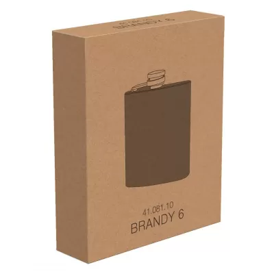 BRANDY 6, pljoska, 170 ml, crna